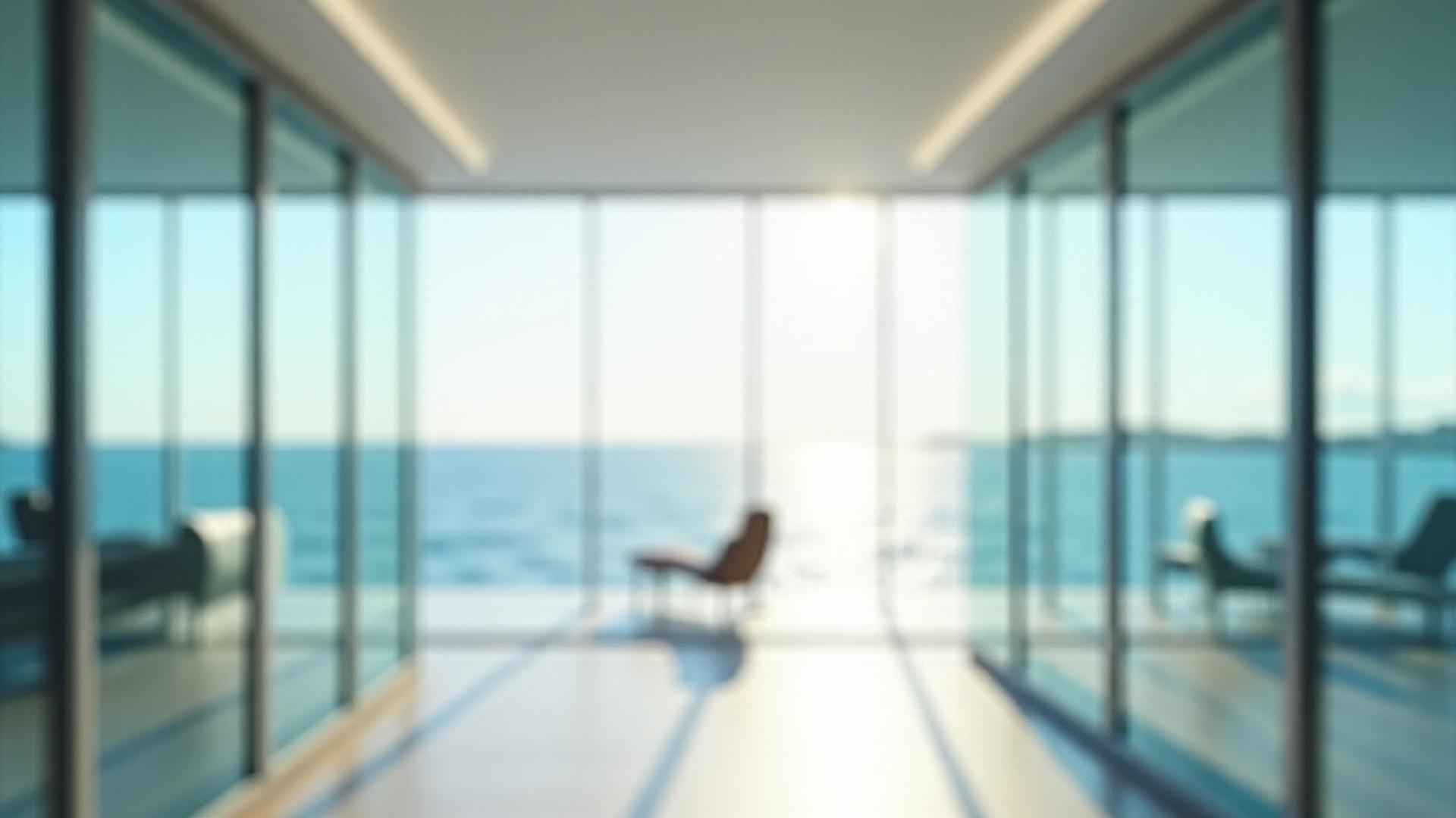 Sophisticated office environment with a view of George Town harbor